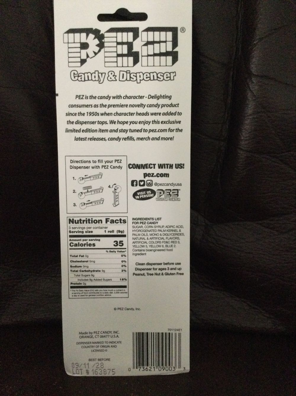 Halloween - Ghost Crystal - Holidays pez collectible [Barcode 073621090033] - Main Image 2