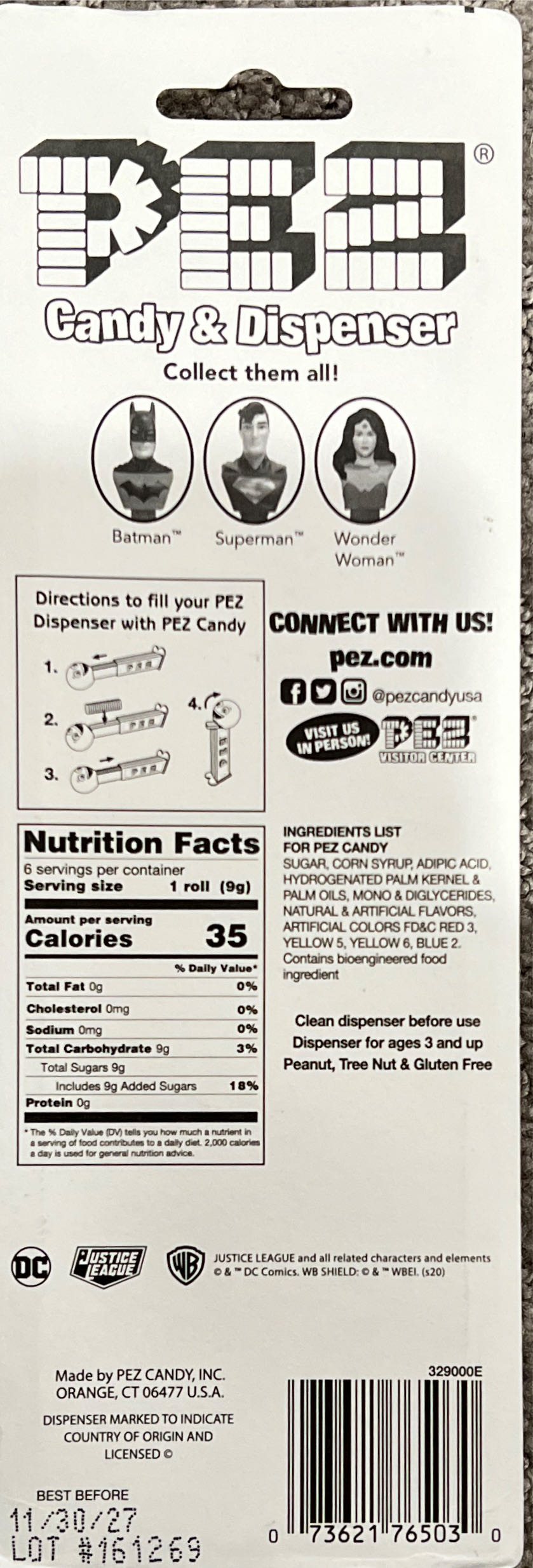 Batman - Justice League  pez collectible [Barcode 073621765030] - Main Image 2