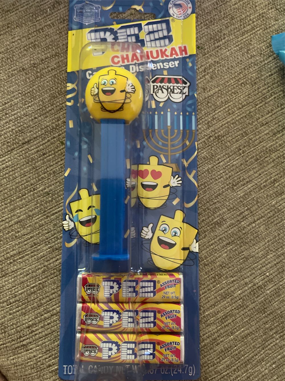 Chanukah - Dreidel (Happy) - Channukah pez collectible [Barcode 025675750302] - Main Image 2