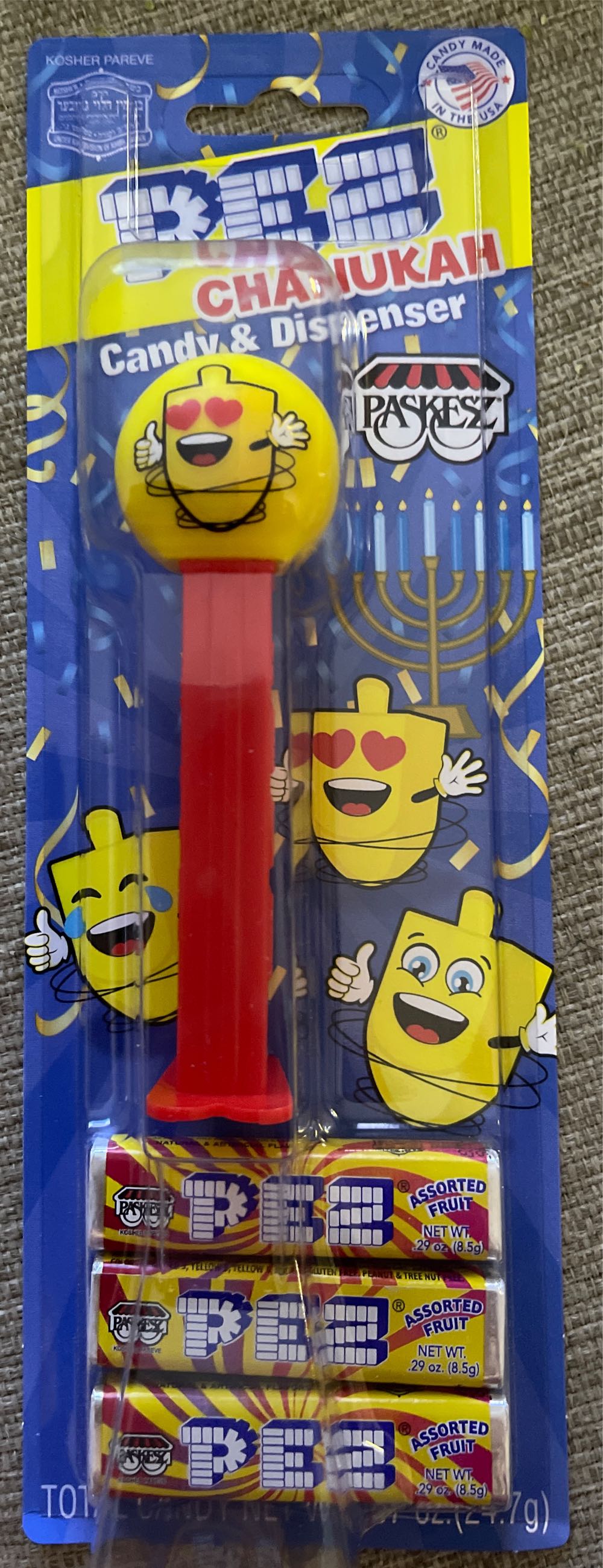 Chanukah - Dreidel (Love) - Channukah pez collectible [Barcode 025675750302] - Main Image 2