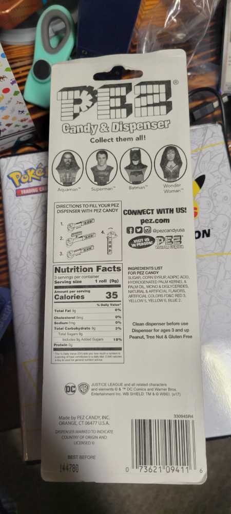 Batman Vs Superman  - Wonder Woman - Justice League pez collectible [Barcode 073621094116] - Main Image 2