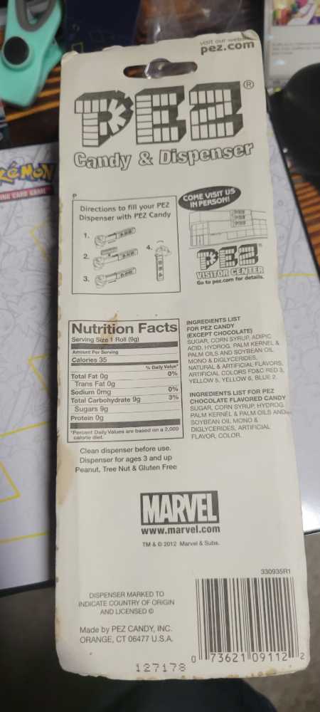 Thor - Thor - Marvel pez collectible [Barcode 073621091122] - Main Image 2