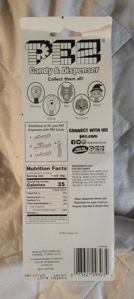 Halloween - Mummy - Halloween pez collectible [Barcode 073621093034] - Main Image 2