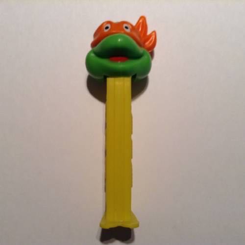 TMNT - Michelangelo Happy - Yellow - Hungary - TMNT pez collectible - Main Image 2