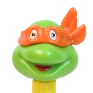 TMNT - Michelangelo Happy - Yellow - Hungary - TMNT pez collectible - Main Image 3