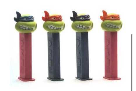 TMNT - Raphael - Angry/Blue, Yellow, Red Stem - Ninja Turtles pez collectible - Main Image 2