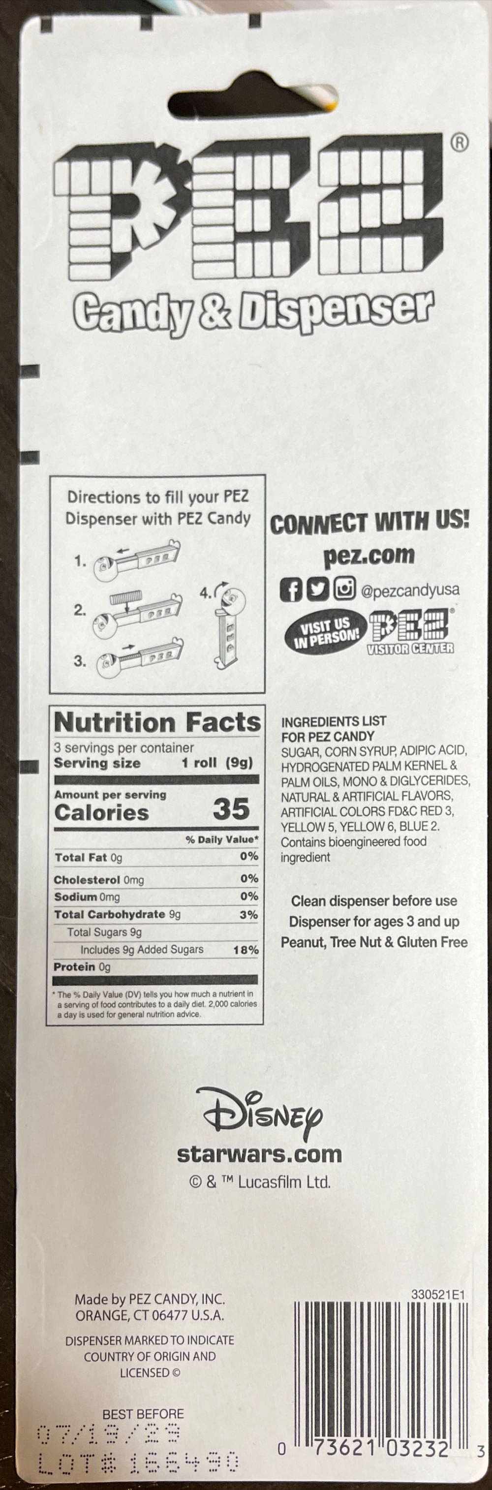 Star Wars Mandalorian - Christmas - Joy To The Galaxy -  Christmas pez collectible [Barcode 073621032323] - Main Image 3