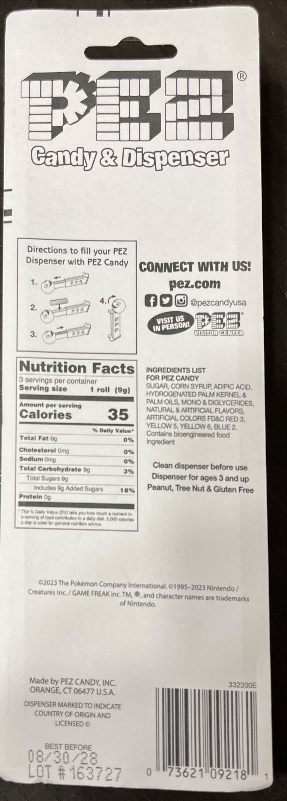 Pokémon - Christmas - Pikachu - Pokemon pez collectible [Barcode 073621092181] - Main Image 2