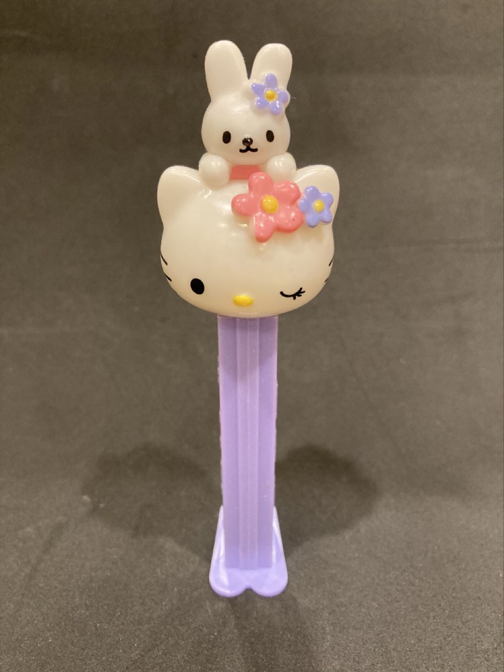 Easter Egg Mini Bunny Brown With Pink Stem