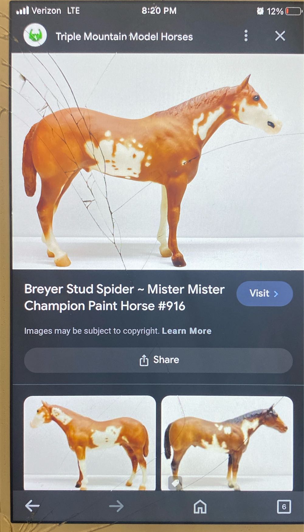 Mister Mister Champion Paint Horse #916  pez collectible - Main Image 3