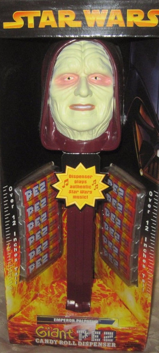 Star Wars 2005 Giant Emperor Palpatine in Box 1 Design  pez collectible - Main Image 1