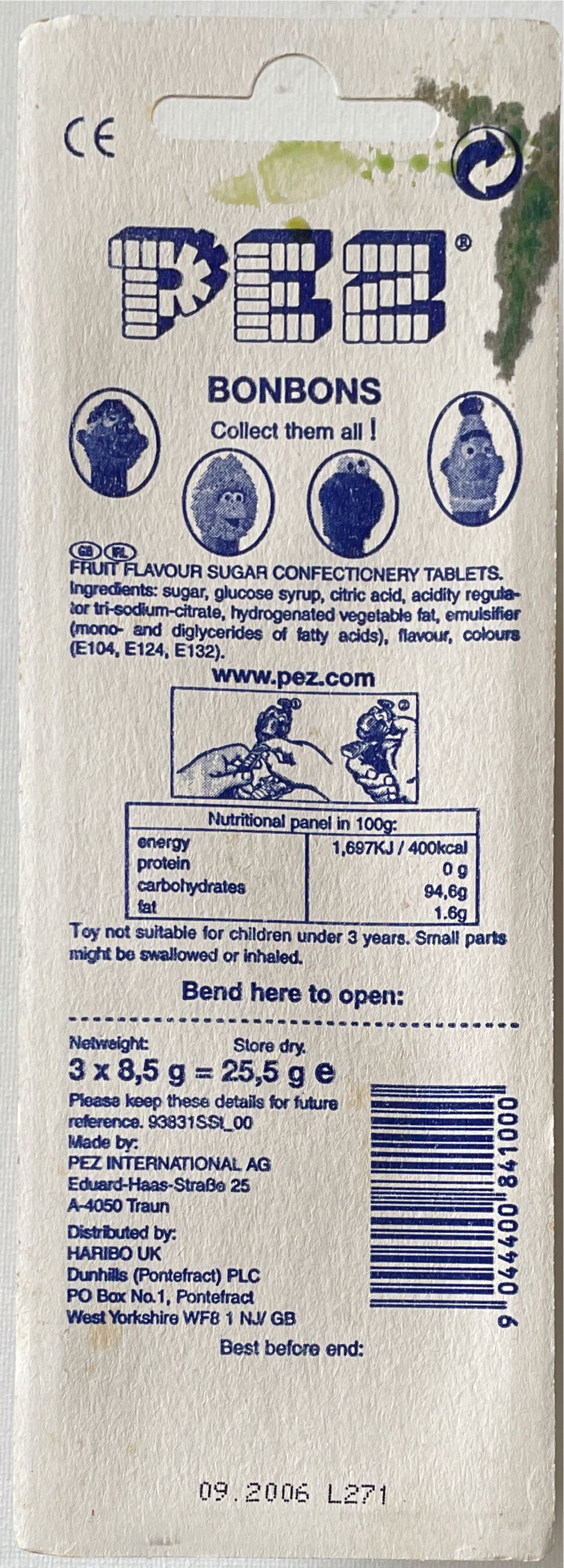 Ernie - Sesame Street pez collectible [Barcode 9044400841000] - Main Image 2