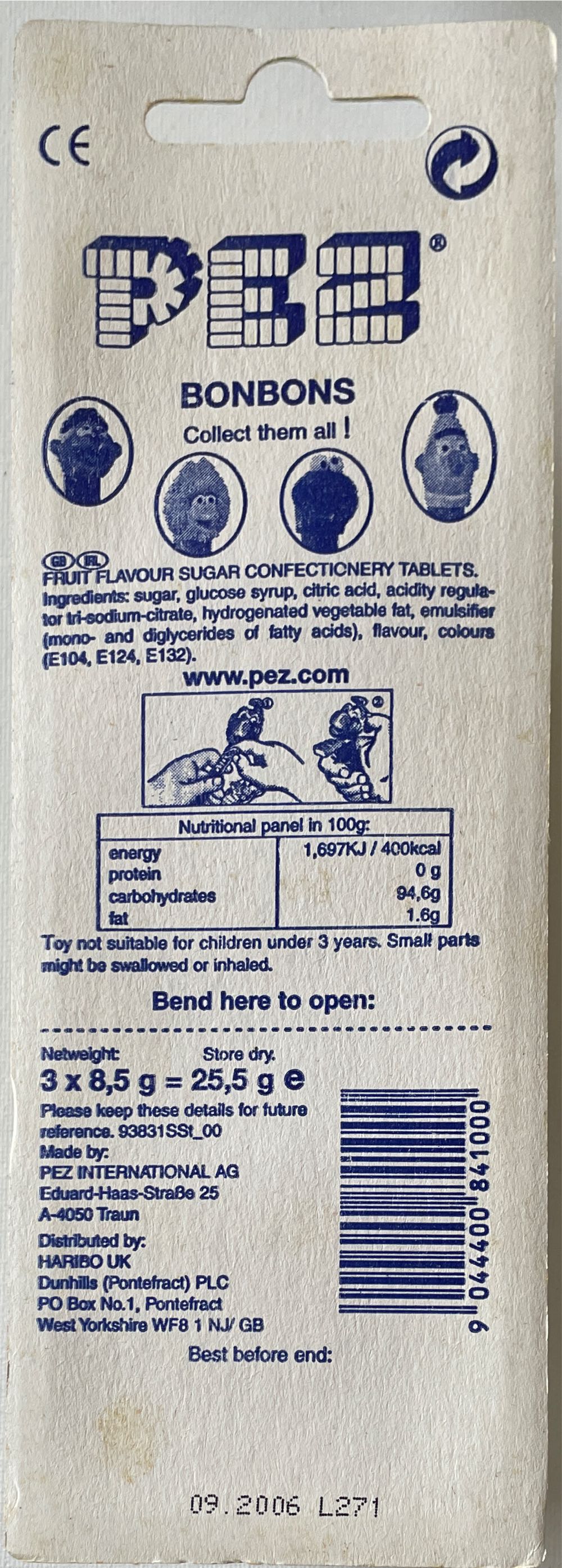 Burt - Sesame Street pez collectible [Barcode 9044400841000] - Main Image 2