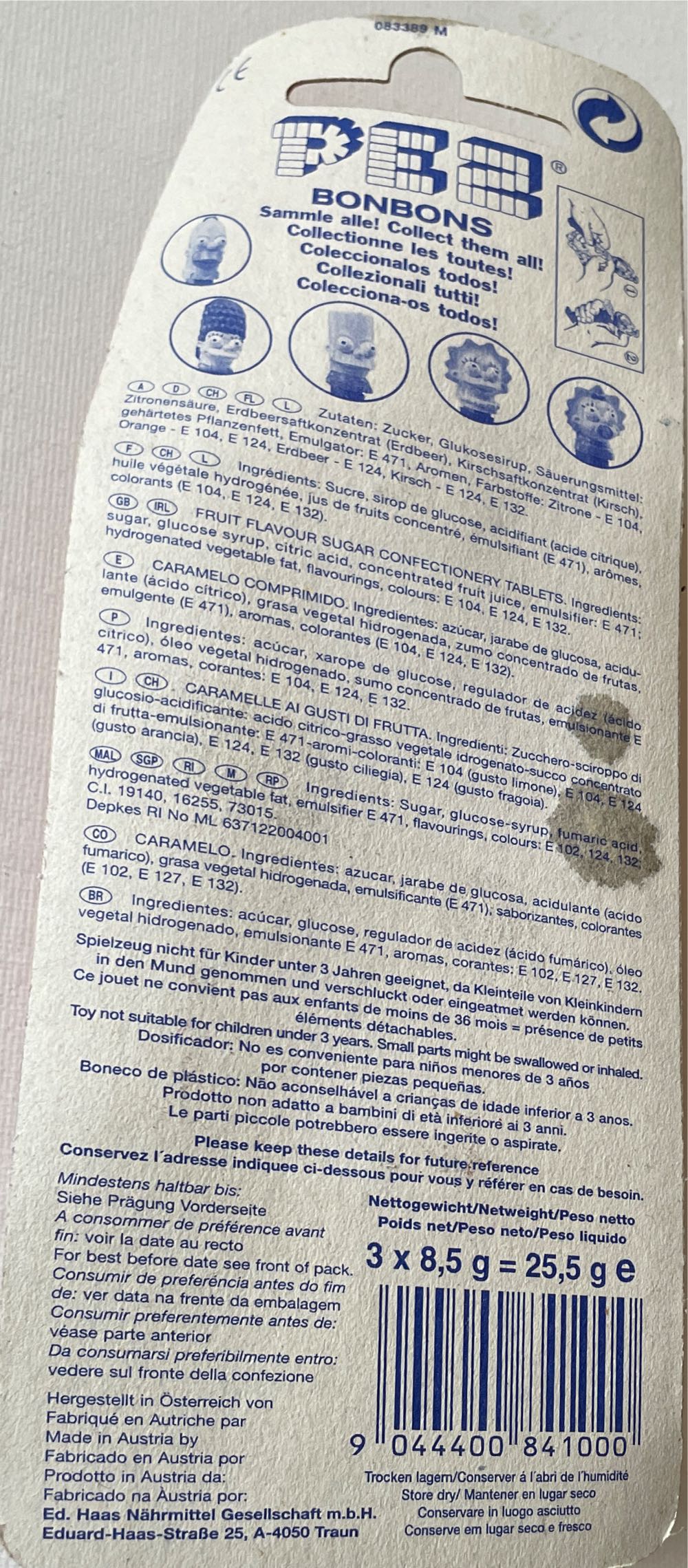 Lisa Simpson - The Simpsons pez collectible [Barcode 9044400841000] - Main Image 2