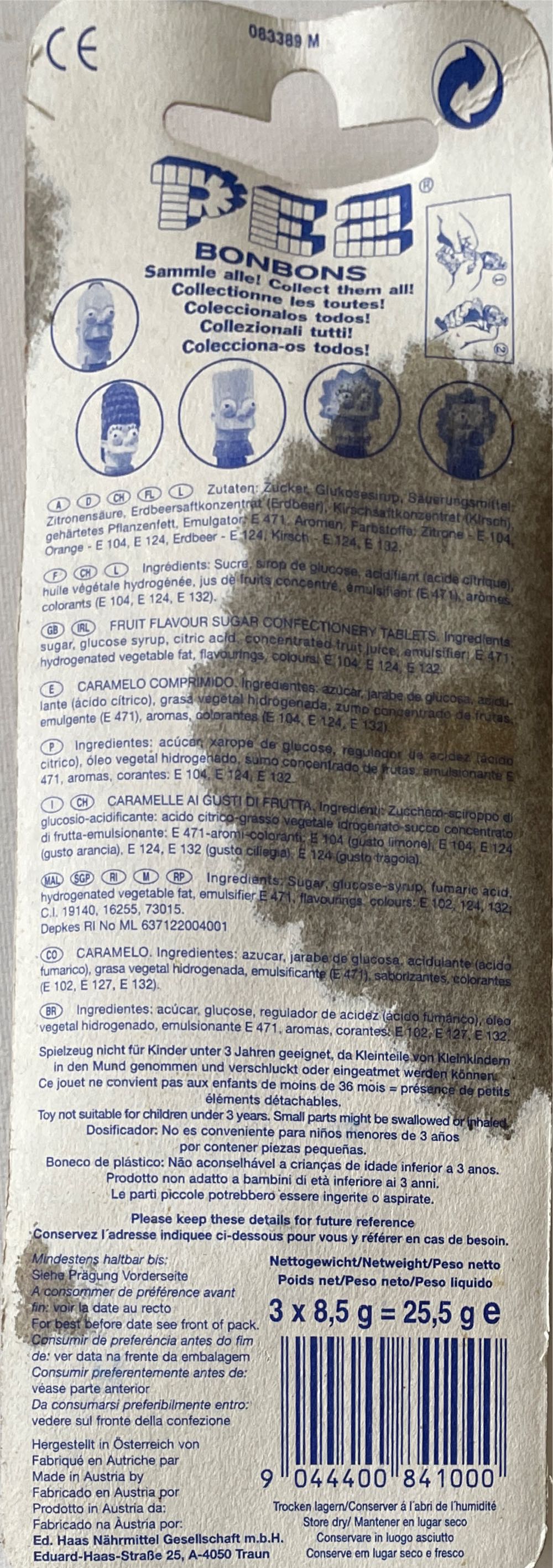 Homer Simpson - The Simpsons pez collectible [Barcode 9044400841000] - Main Image 2