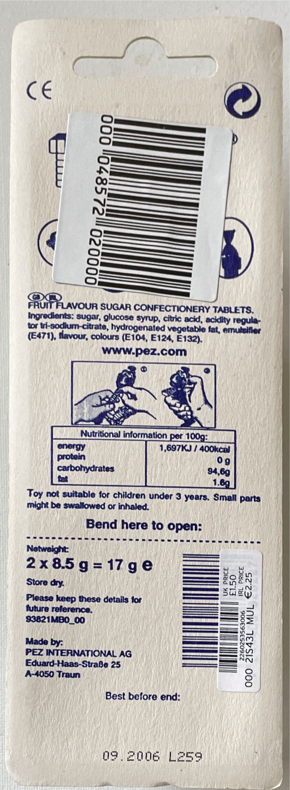 Erma - Mr Bean pez collectible [Barcode 9044400820227] - Main Image 2