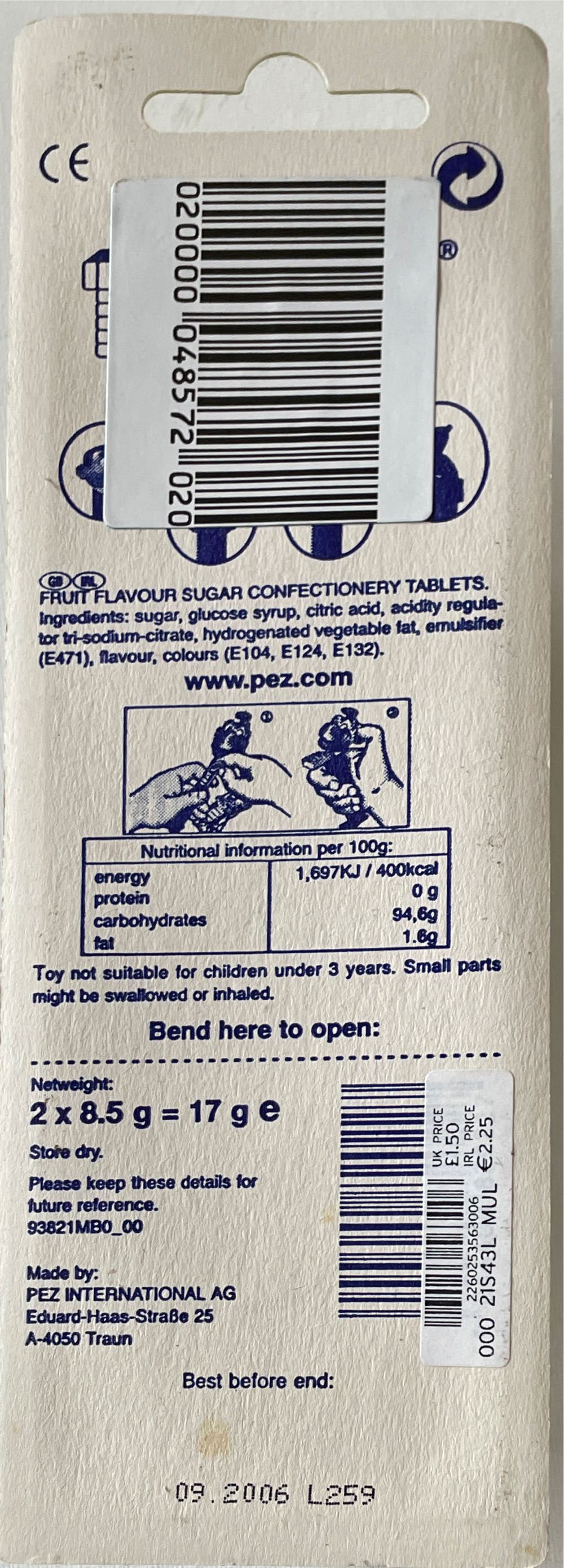 Mr Bean - Mr Bean pez collectible [Barcode 9044400820227] - Main Image 2