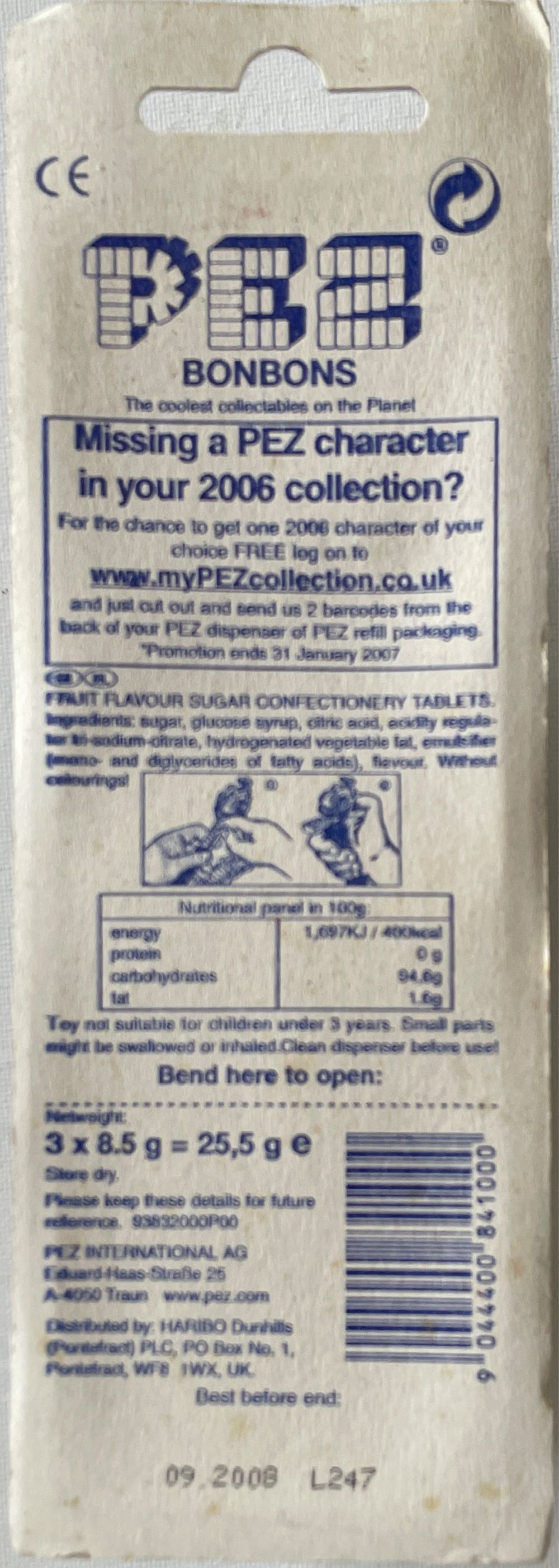 Mr Weenie - Open Season pez collectible [Barcode 9044400841000] - Main Image 2