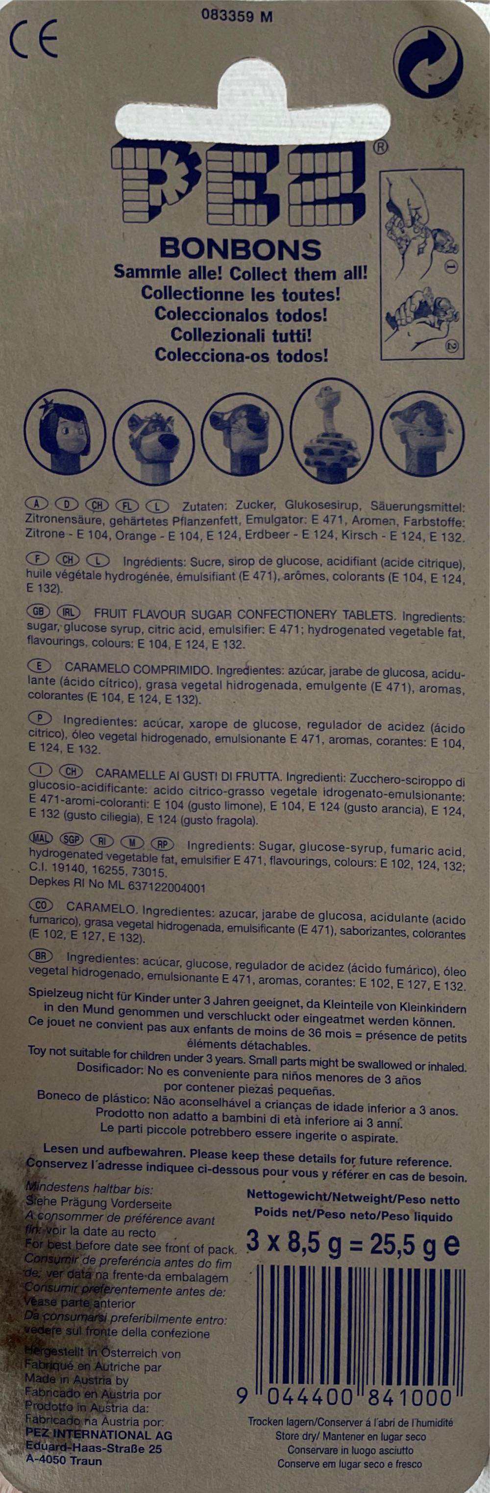 Mowgli - The Jungle Book 2 pez collectible [Barcode 9044400841000] - Main Image 2
