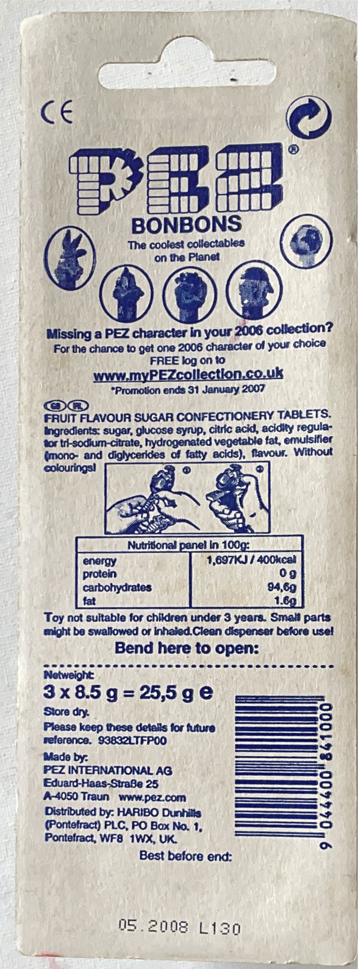 Daffy Duck - Football Loony Tunes pez collectible [Barcode 9044400841000] - Main Image 2