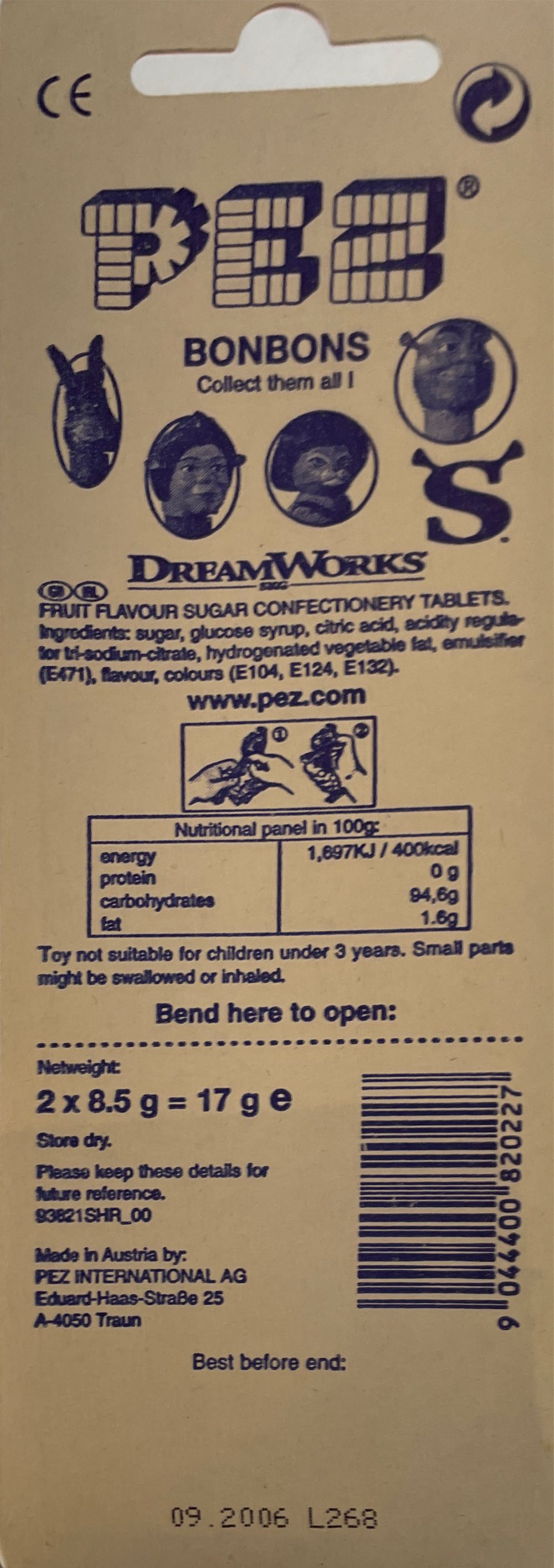 Shrek - Shrek 2 pez collectible [Barcode 9044400820227] - Main Image 2