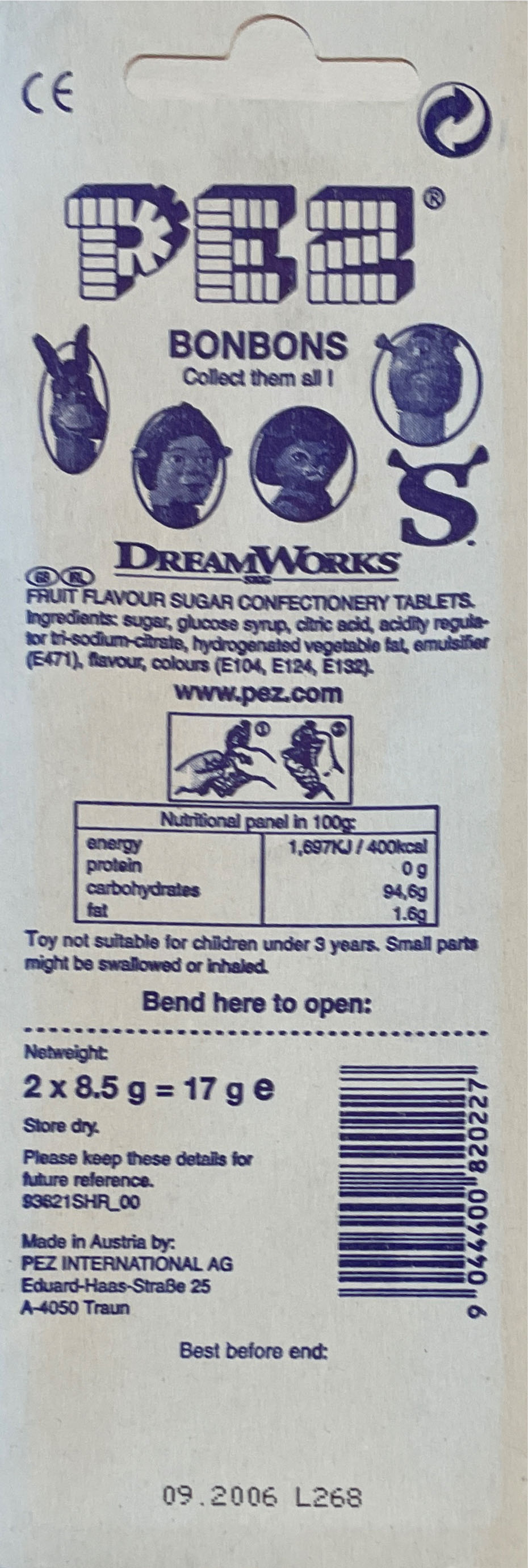 Fiona - Shrek 2 pez collectible [Barcode 9044400820227] - Main Image 2