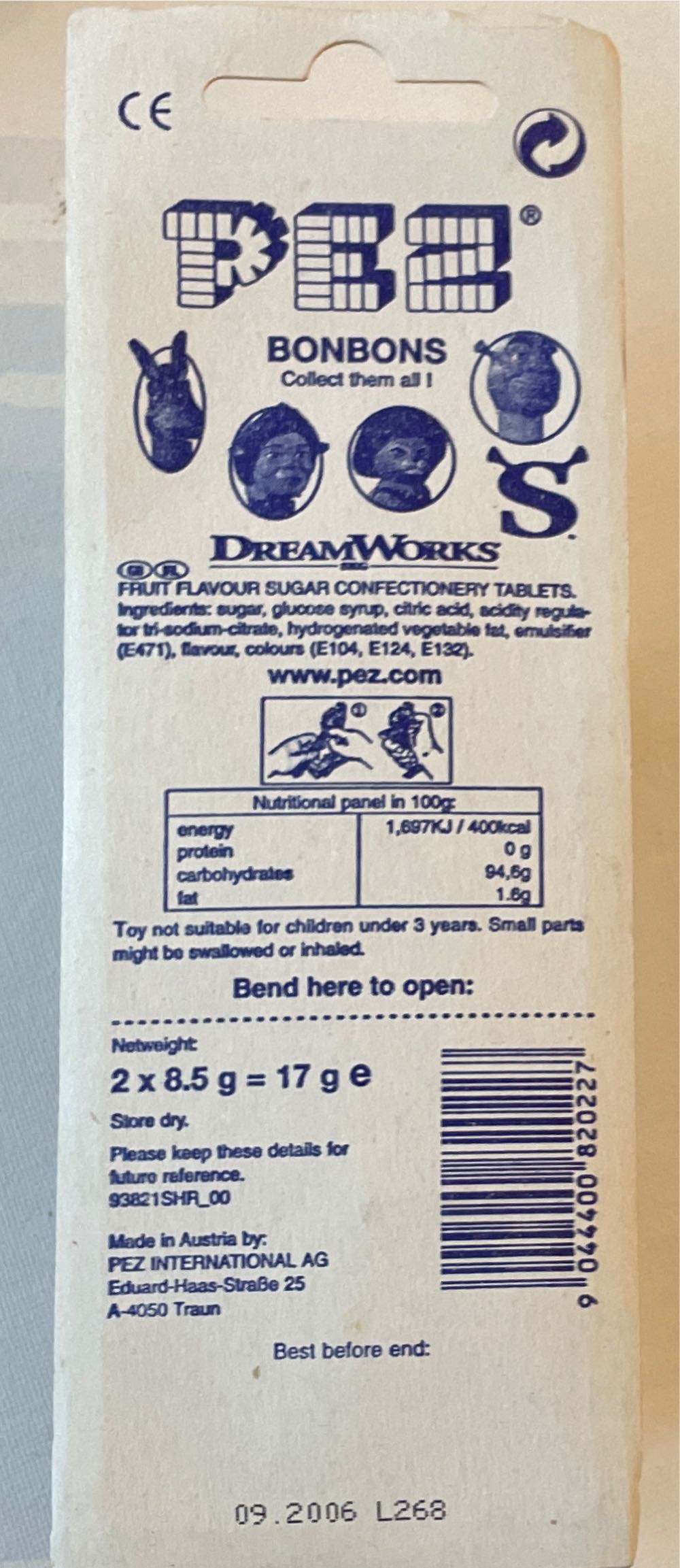 Donkey - Shrek 2 pez collectible [Barcode 9044400820227] - Main Image 2