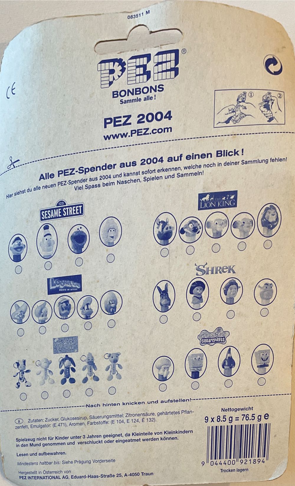 Simba - Disney - The Lion King pez collectible [Barcode 9044400921894] - Main Image 2