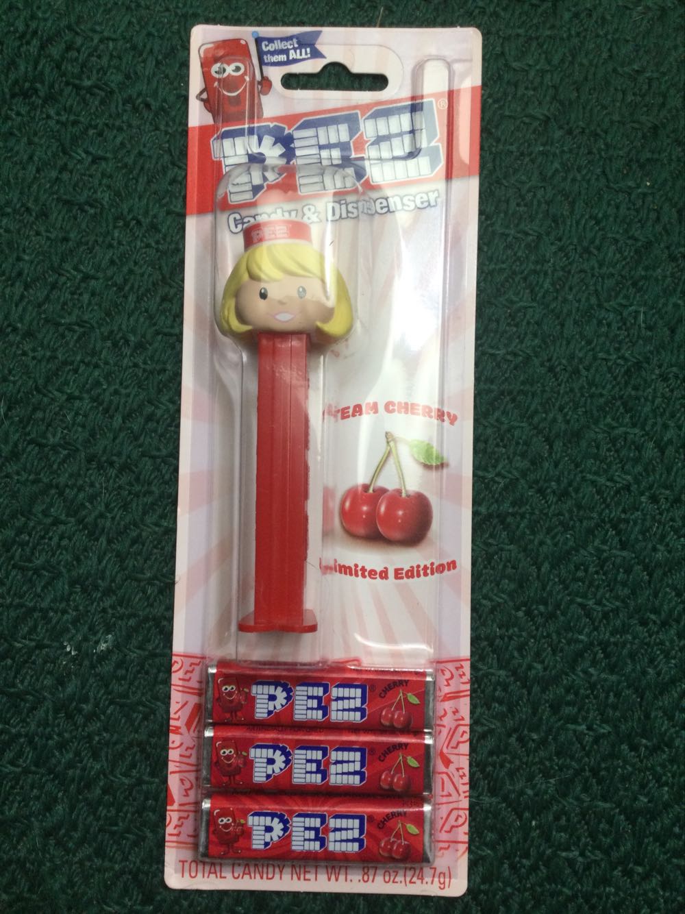 Retro Cherry Pez Presenter Girl - Limited Edition pez collectible [Barcode 073621156470] - Main Image 2