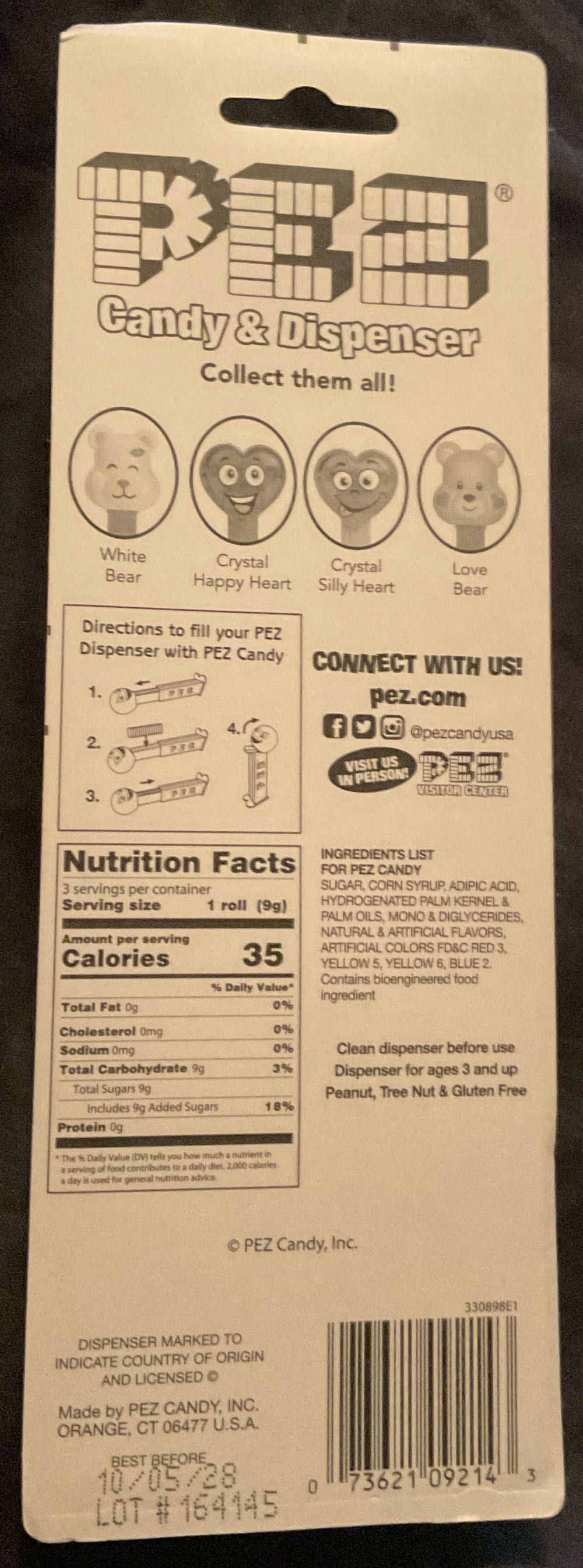 Valentine’s Day - Polar Bear - To My Valentine - Holidays - Valentine’s Day pez collectible [Barcode 073621092143] - Main Image 2