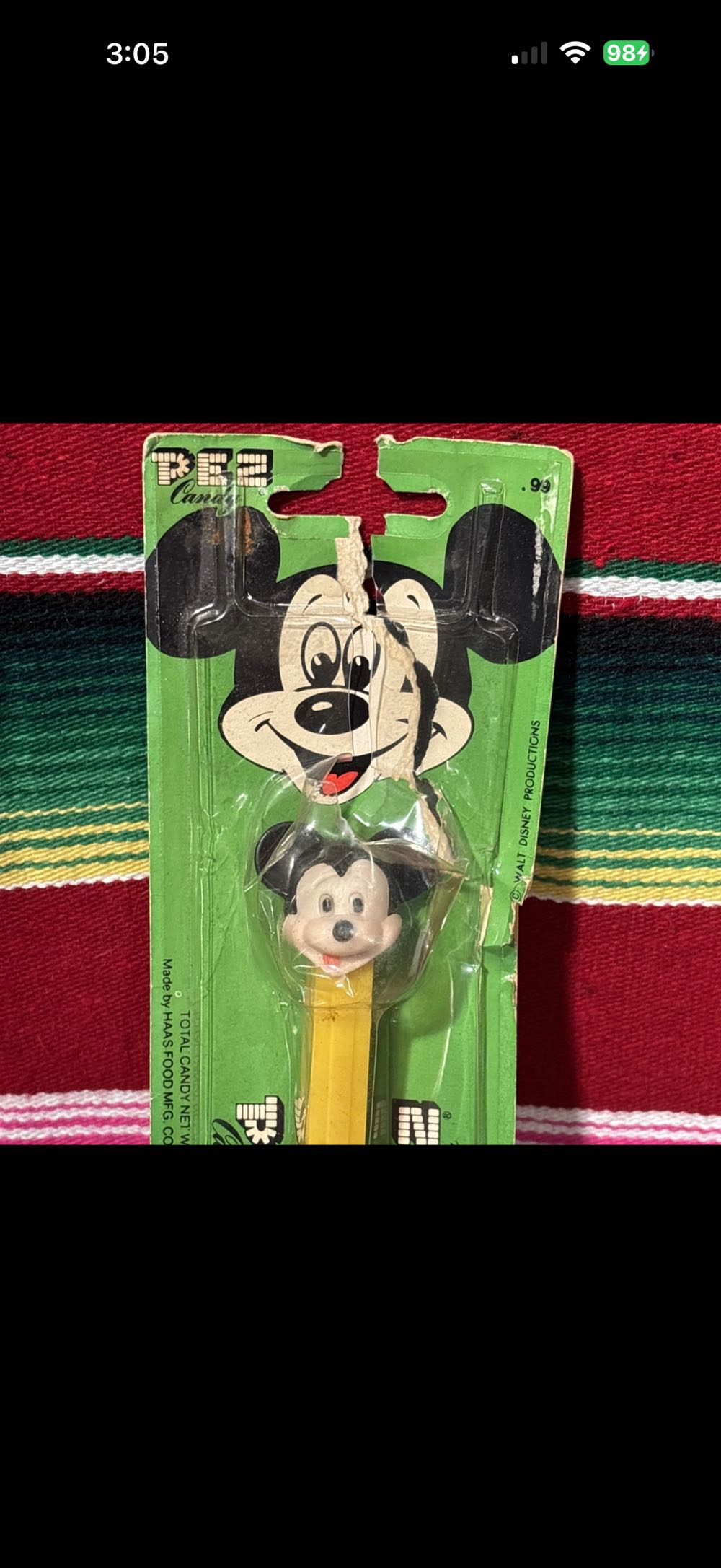 Disney - Mickey Mouse D NF - Disney pez collectible - Main Image 3