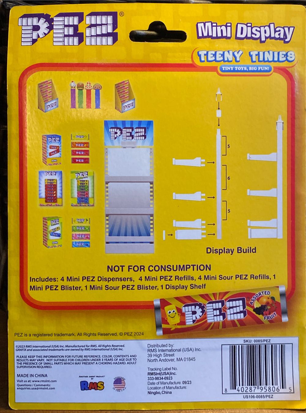 PEZ Teeny Tinies Mini Display Set - Merchandise pez collectible [Barcode 840287958065] - Main Image 2