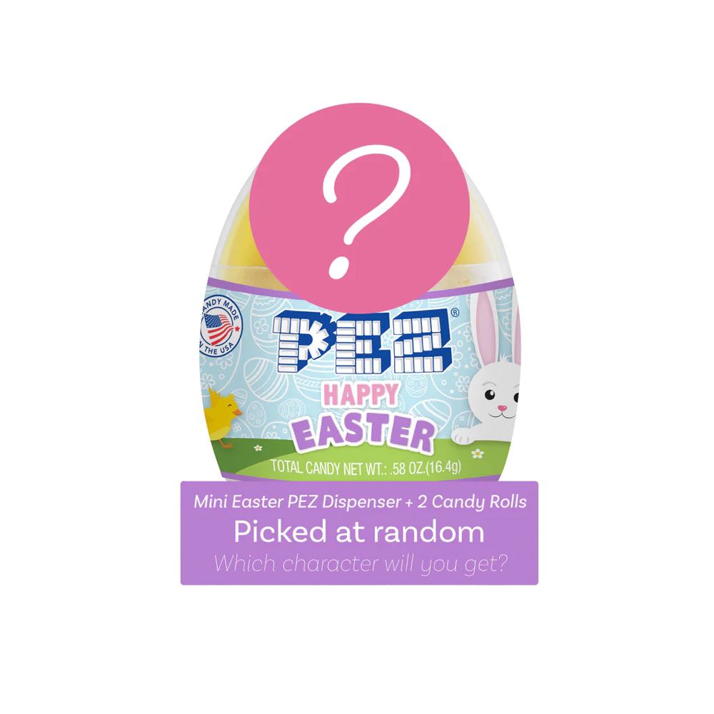 Mystery Mini Easter Egg - Chick With Blue Stem - Happy Easter pez collectible - Main Image 2