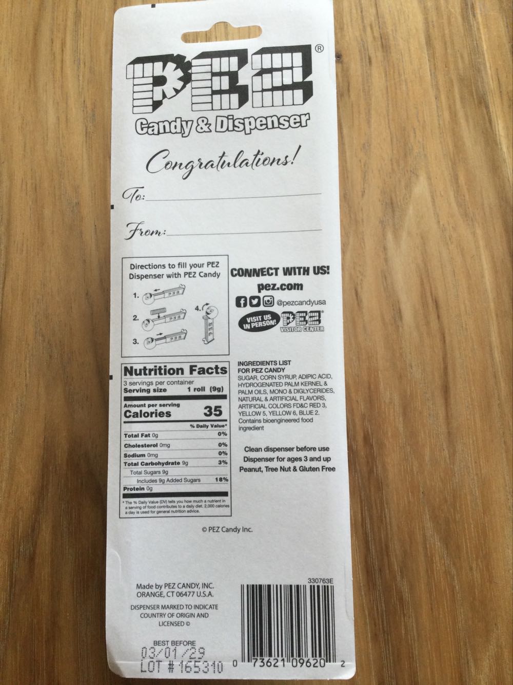 Bride (Light Skin Tone/Black Hair)  - Wedding Celebrations pez collectible [Barcode 073621096202] - Main Image 2