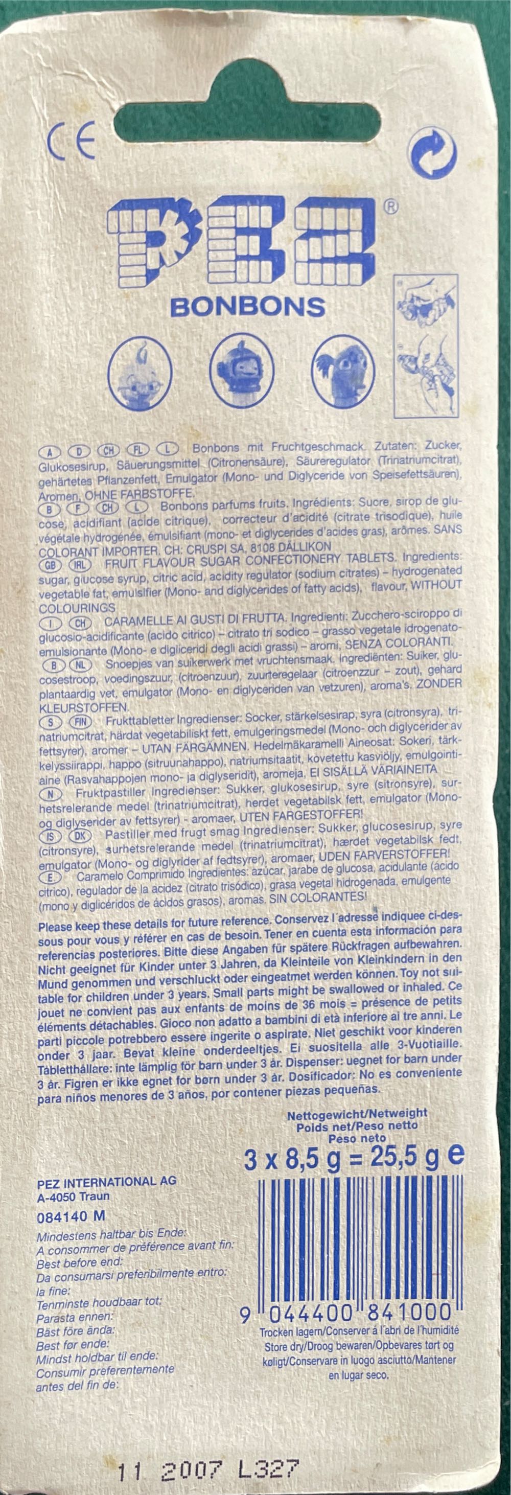 Chicken Little - Chicken Little (complete) pez collectible [Barcode 9044400841000] - Main Image 2