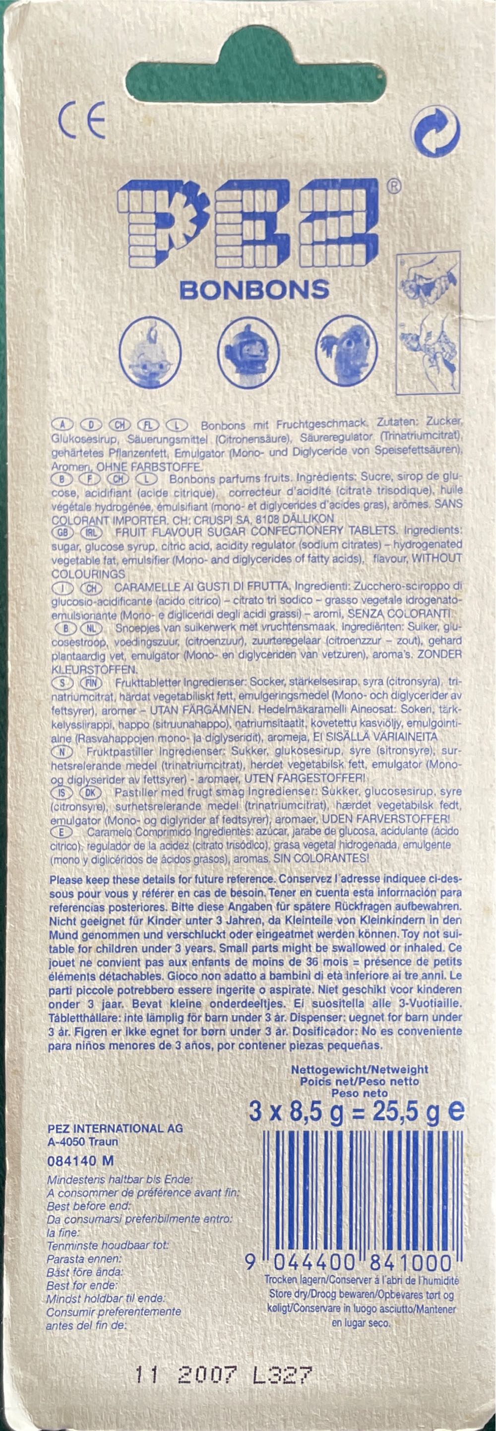 Abby - Chicken Little (complete) pez collectible [Barcode 9044400841000] - Main Image 2