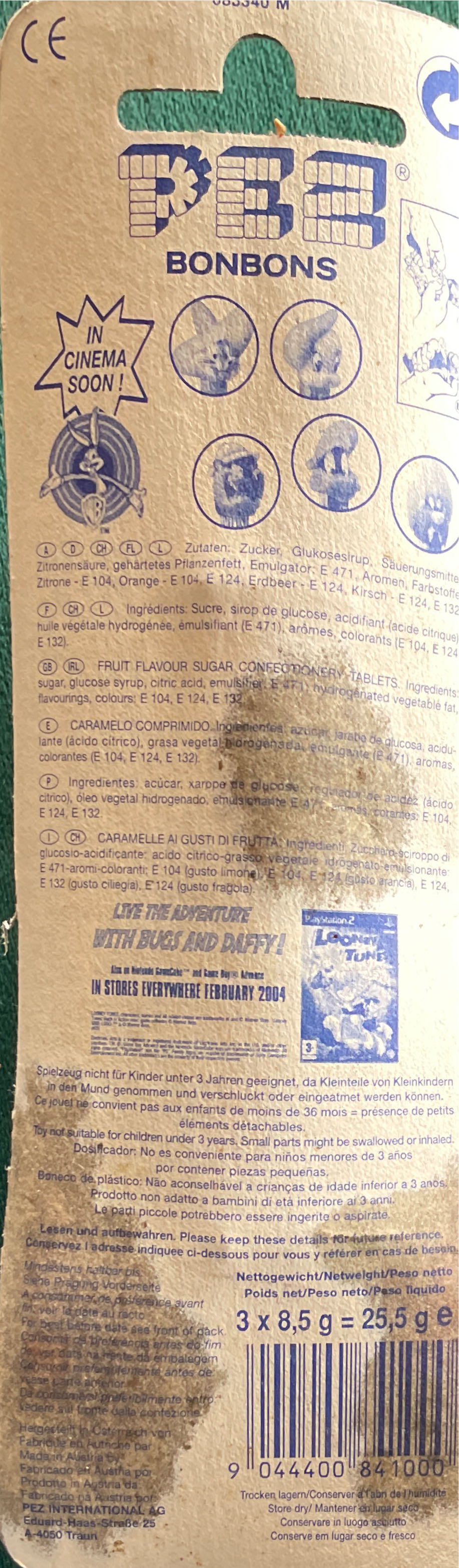 Daffy Duck - Looney Tunes Back In Action pez collectible [Barcode 9044400841000] - Main Image 2