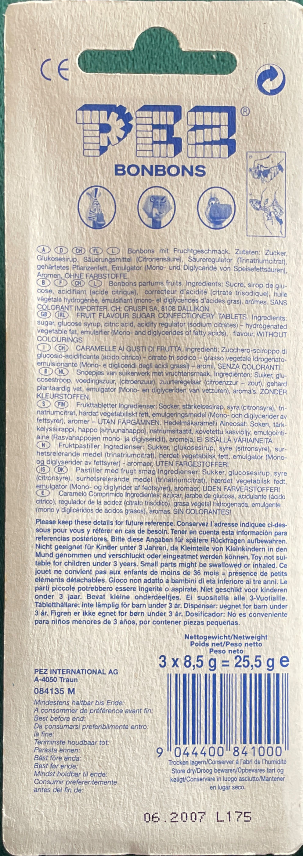 Gloria The Hippo - Madagascar pez collectible [Barcode 9044400841000] - Main Image 2