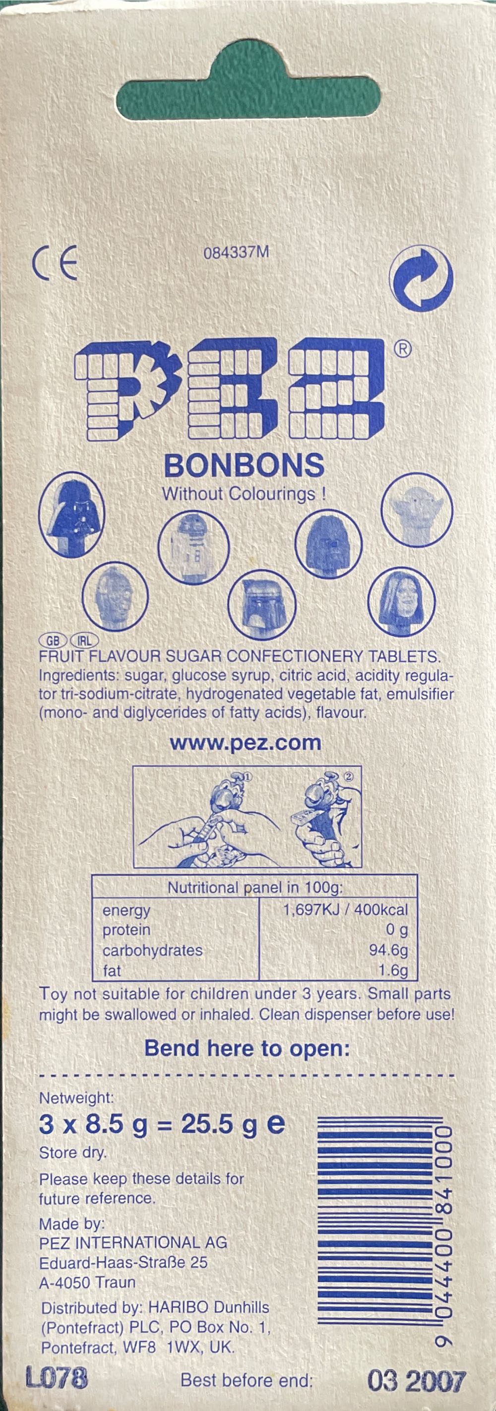 The Emperor - Star Wars pez collectible [Barcode 9044400841000] - Main Image 2