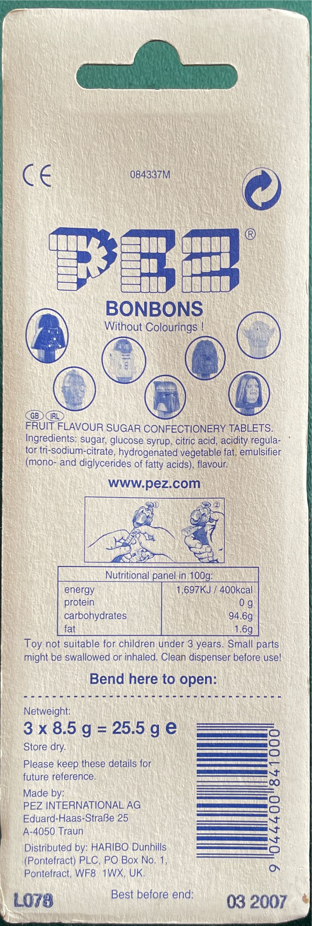 Yoda - Star Wars pez collectible [Barcode 9044400841000] - Main Image 2