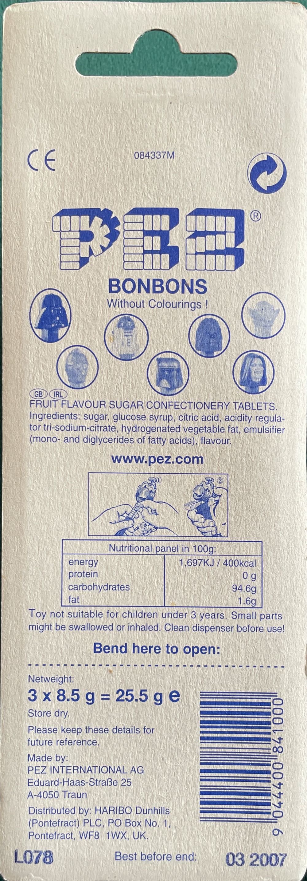 Cheebacca - Star Wars pez collectible [Barcode 9044400841000] - Main Image 2