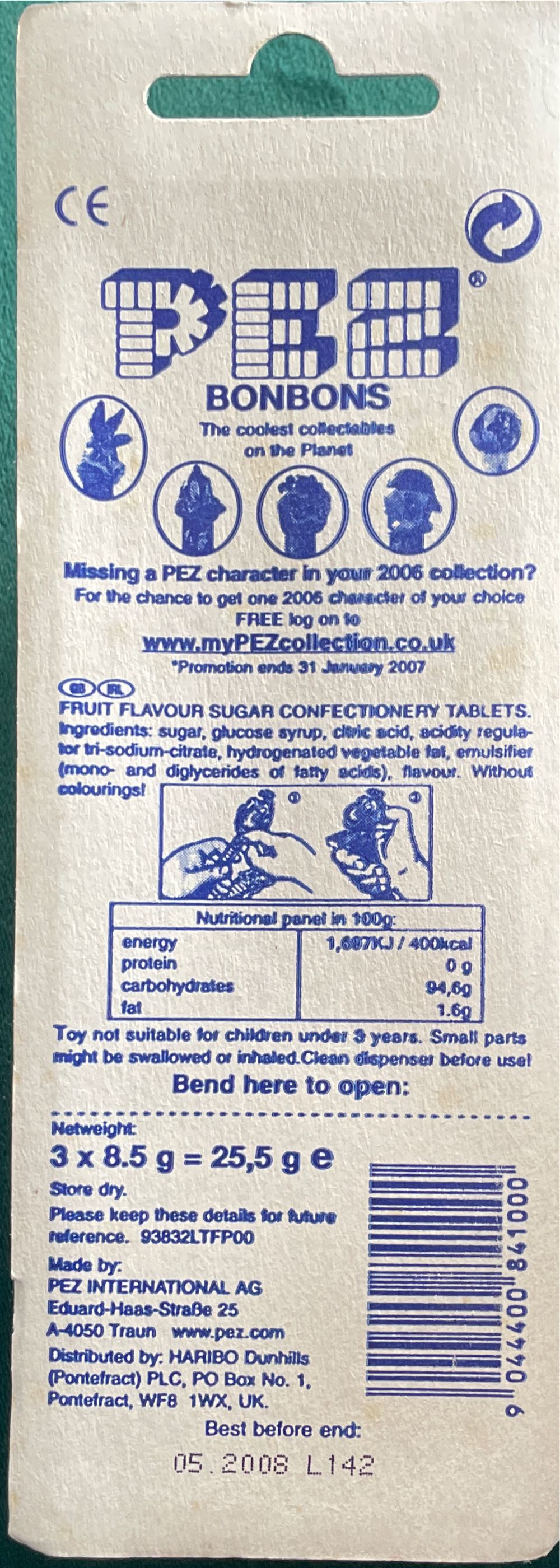 Tasmanian Devil - Football Loony Tunes pez collectible [Barcode 9044400841000] - Main Image 2