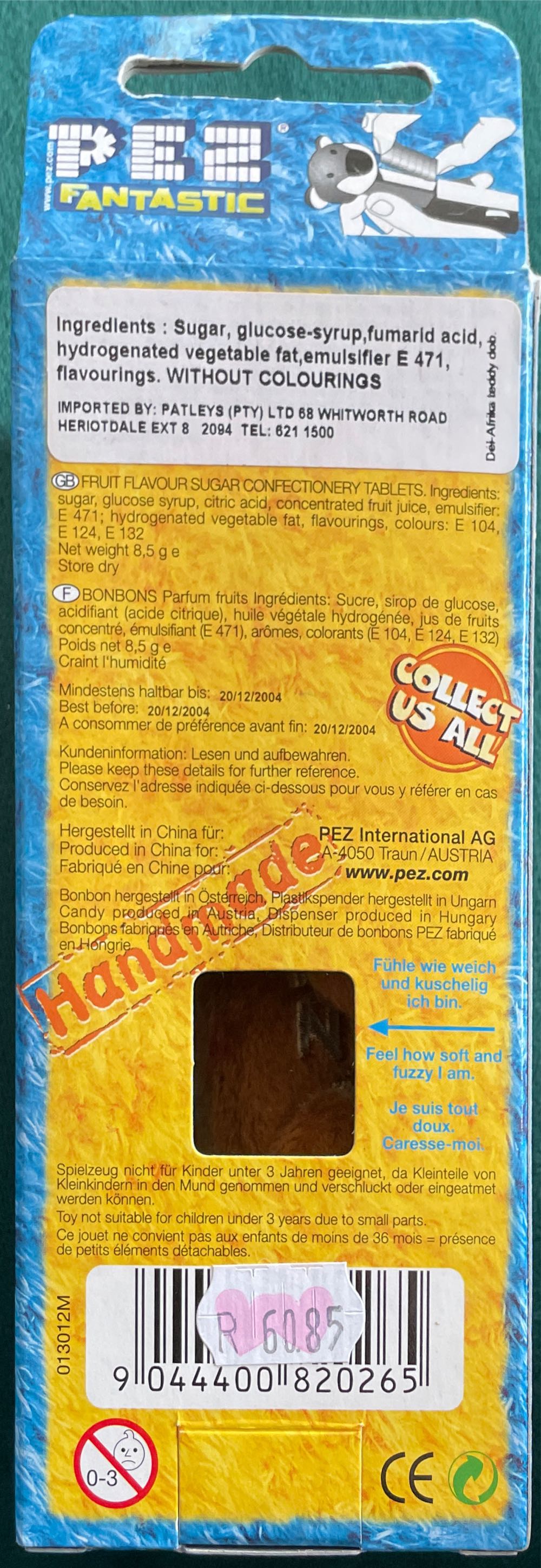 Sweet Danny - Teddy Friends pez collectible - Main Image 2