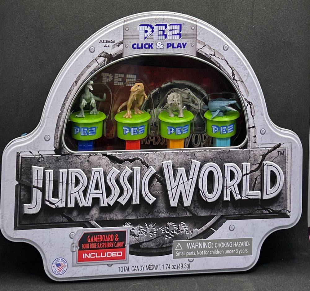 Jurassic World Gift Tin - Mosasaurus  pez collectible [Barcode 073621012257] - Main Image 4