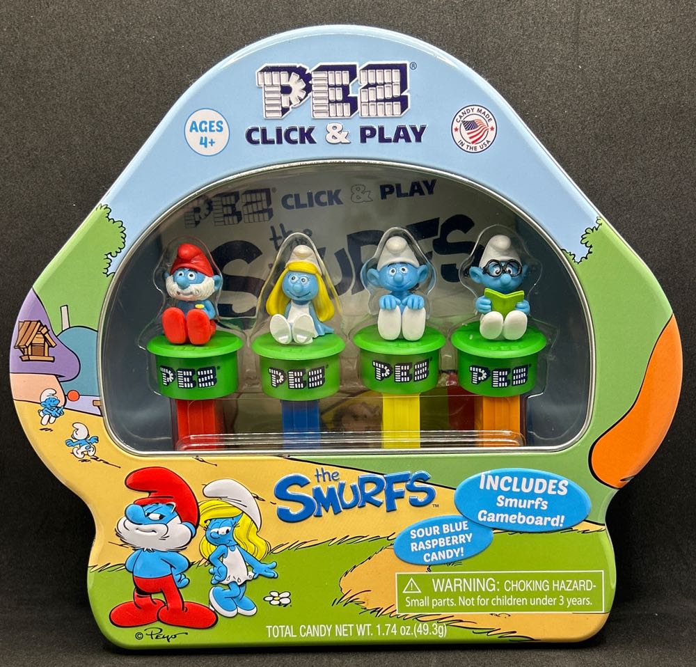 Smurfs Tin Set - Papa Smurf  pez collectible [Barcode 073621013155] - Main Image 4