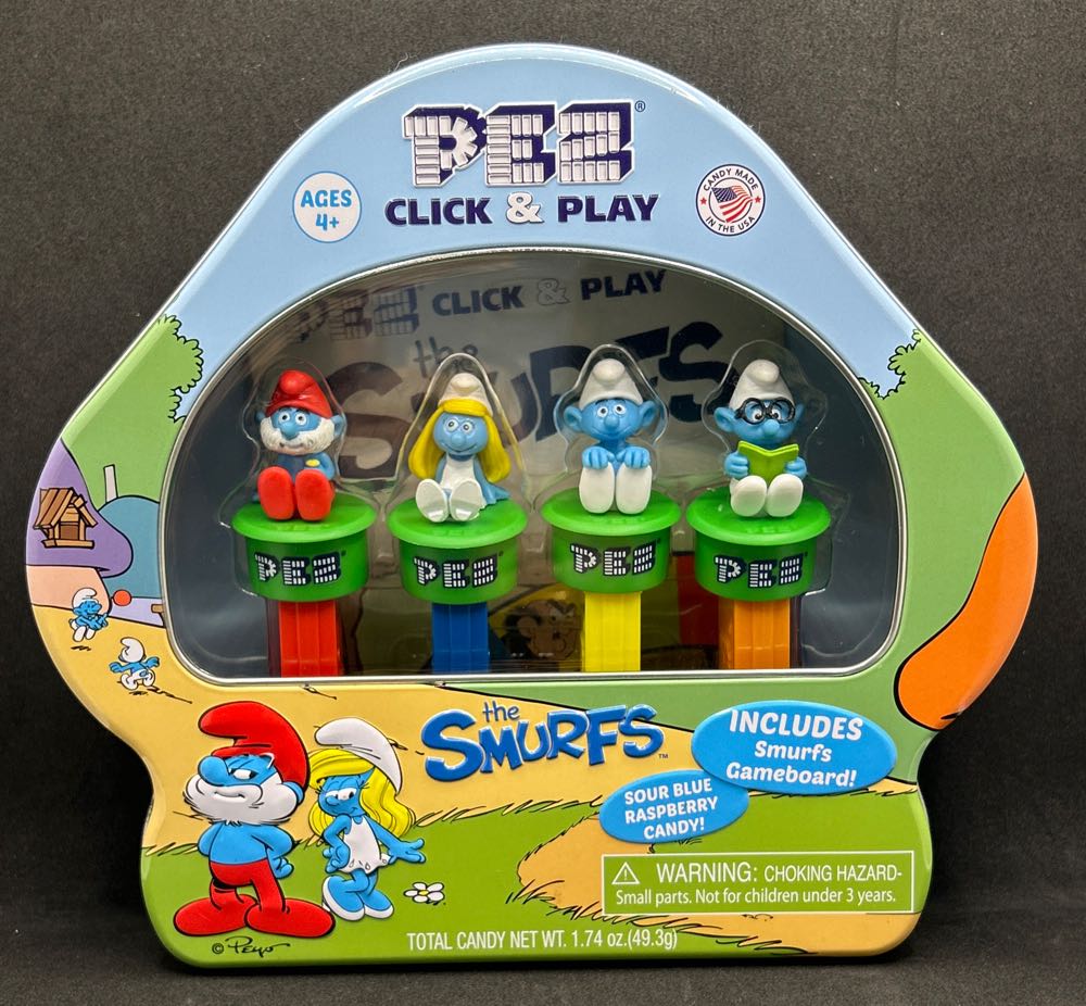 Smurfs Gift Tin - Smurf  pez collectible [Barcode 073621013155] - Main Image 4