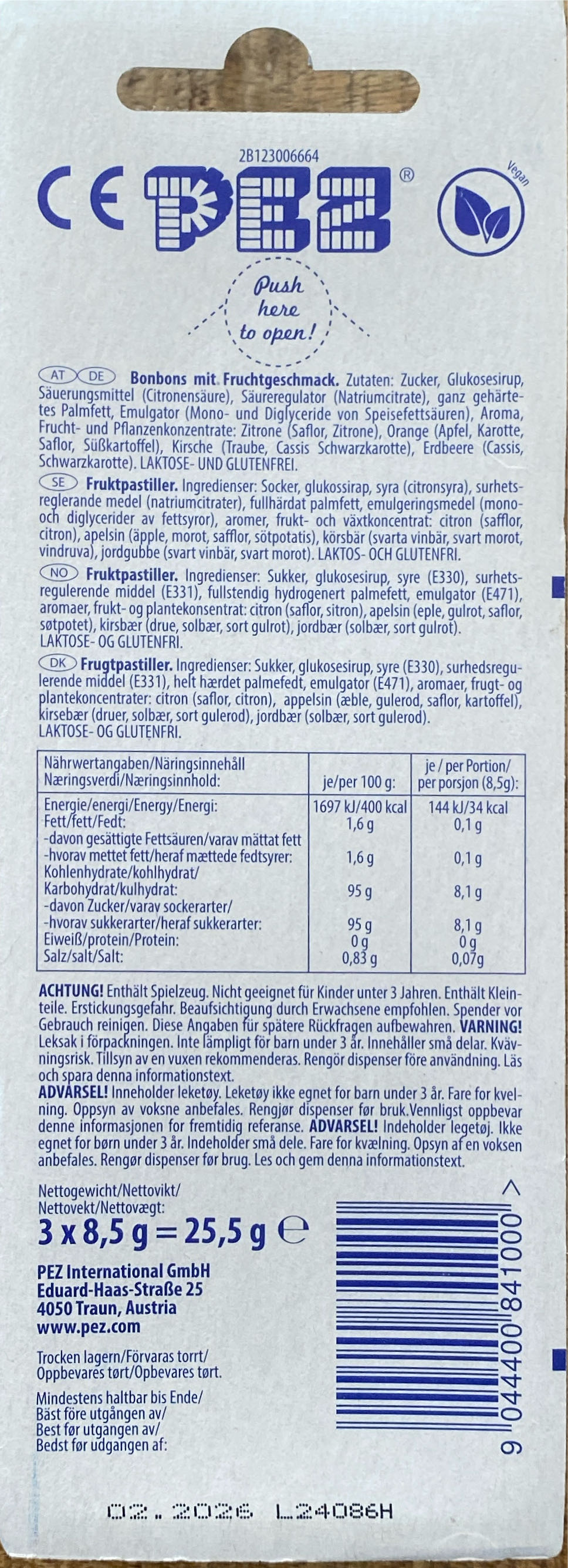 Sponge Bob Square Pants - Patrick - Sponge Bob Square Pants pez collectible - Main Image 2