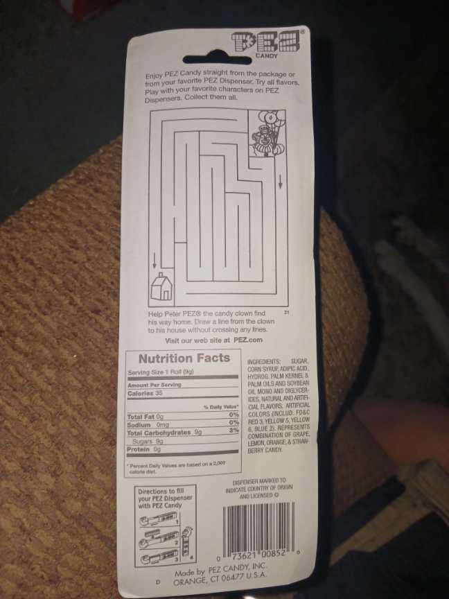 Star Wars Boba Fett Pez 1997 On Cardboard - Star Wars pez collectible - Main Image 2