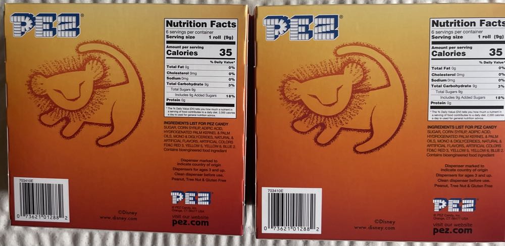 Disney Lion King Simba Mufasa 2024 - Gift Box pez collectible [Barcode 073621012882] - Main Image 2