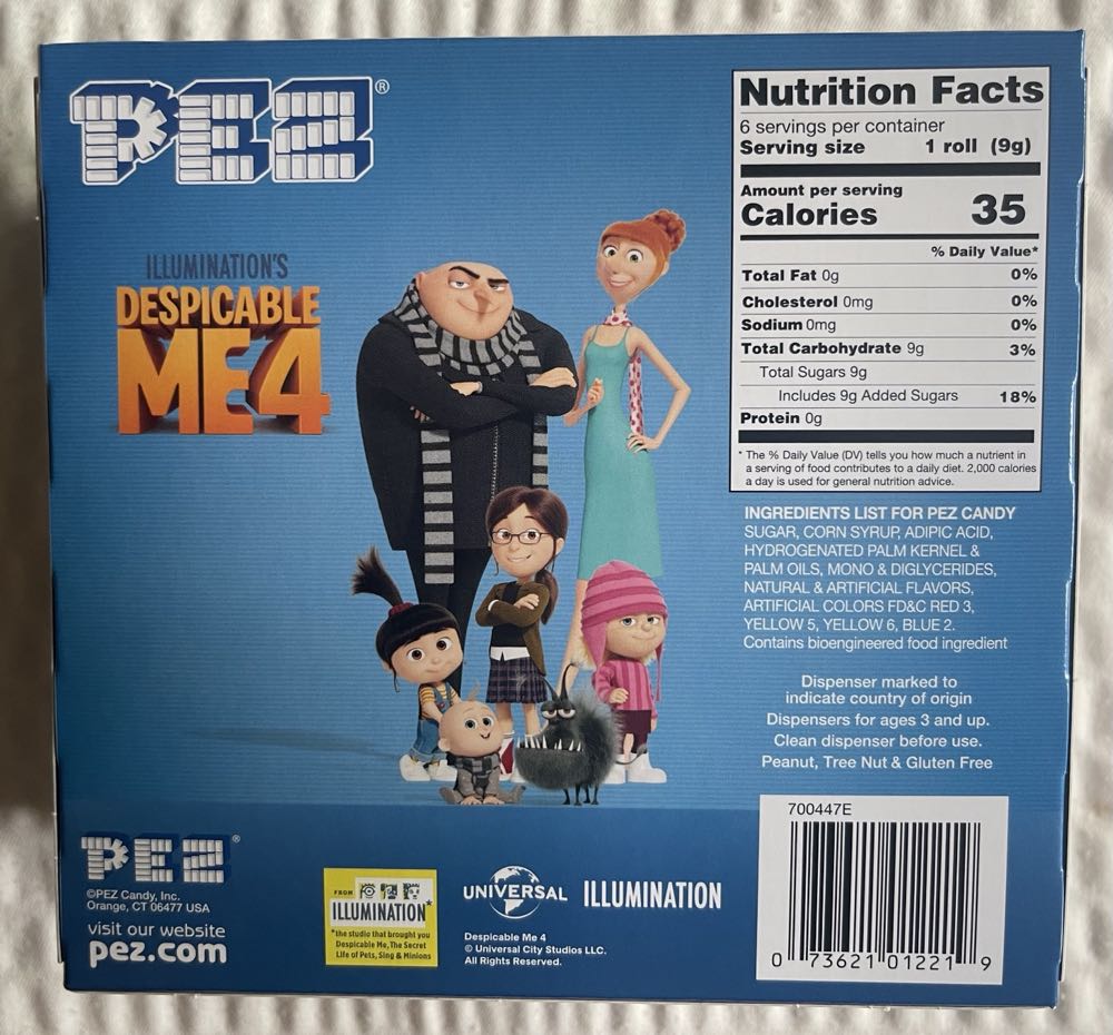 Despicable Me 4 Illuminations 2024 - Gift Box pez collectible [Barcode 073621012219] - Main Image 2